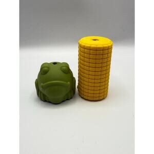 SodaPup Corn on the Cob and Frog Treat Dispenser Dog Puppy Enrichment New